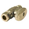 Apollo Expansion Pex 1/2 in. Chromed Brass PEX-A Expansion Barb x 3/8 in. Compression Quarter-Turn Straight Stop Valve EPXVS1238C